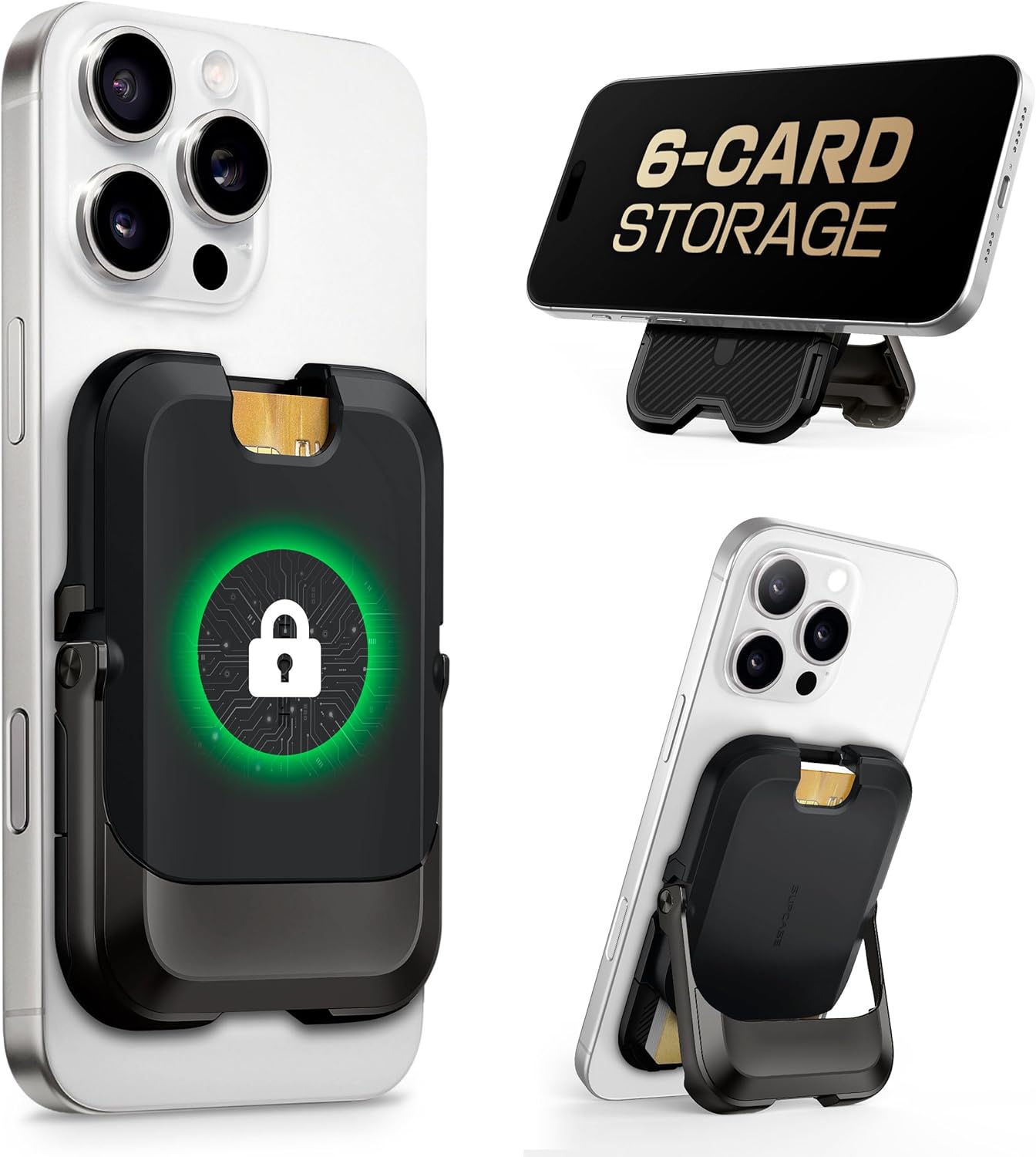 Magnetic Wallet with Stand for iPhone 17/16/15/14/13/12 Series