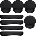 Ergonomic Mouse Pad and Keyboard Wrist Rest Set - Comfortable Memory