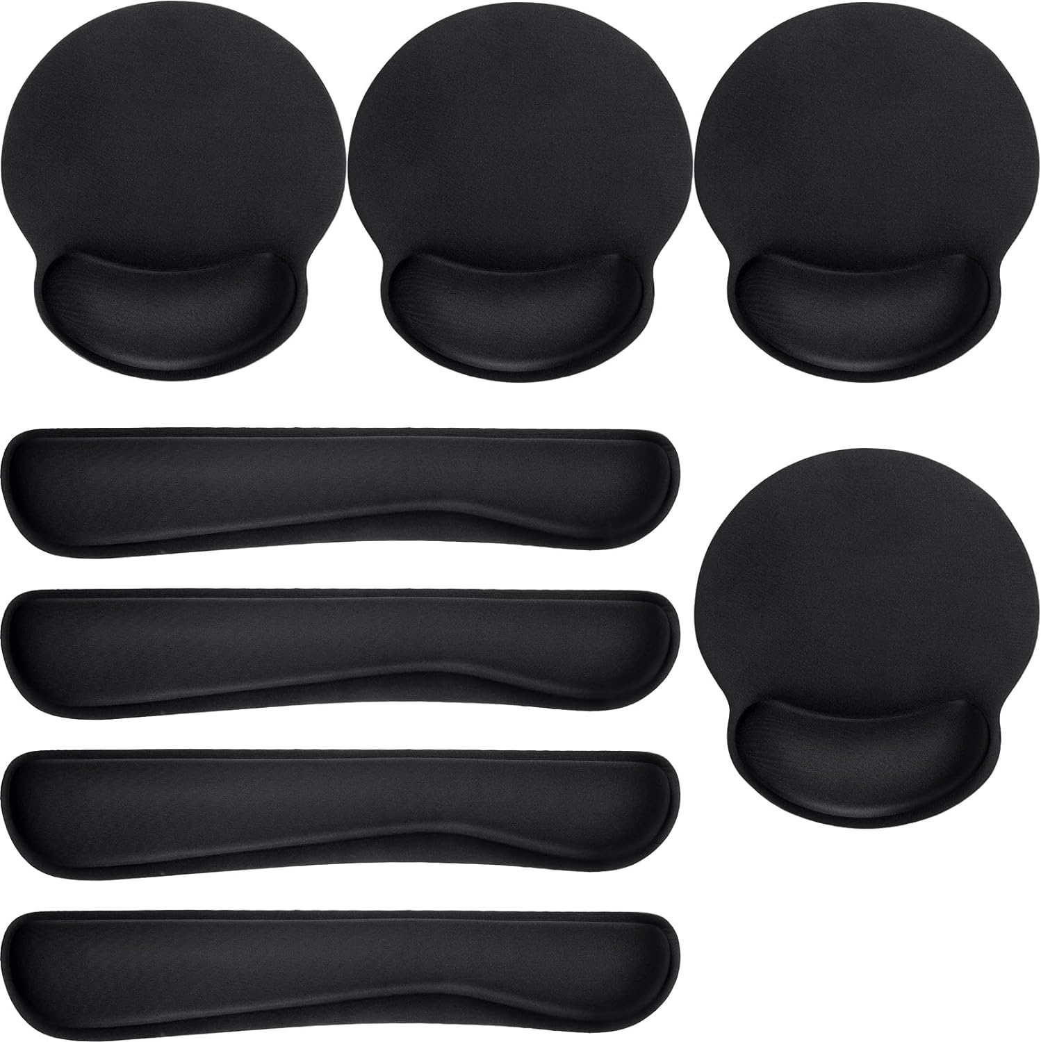 Ergonomic Keyboard & Mouse Pad Set for Comfort
