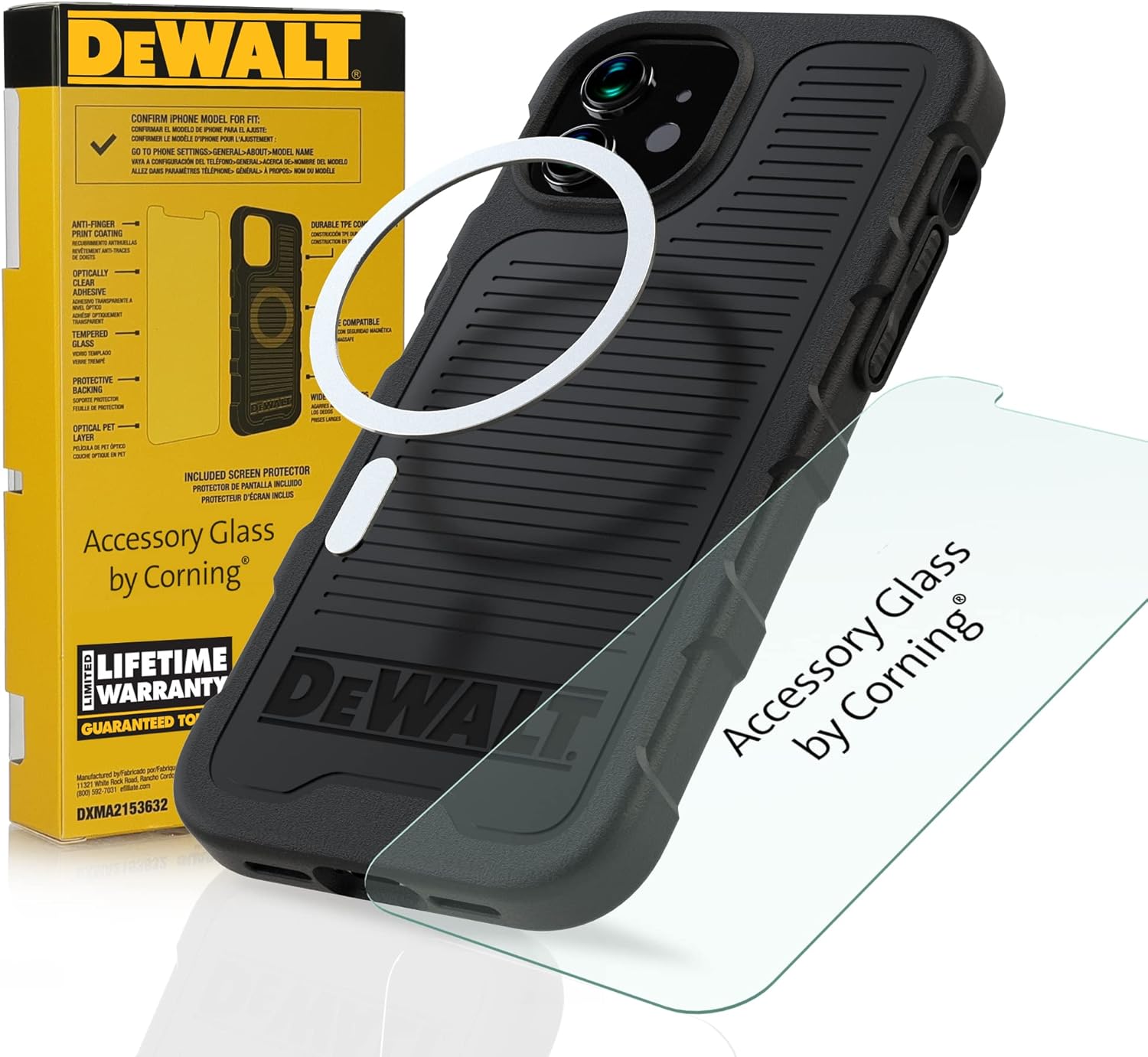 DEWALT Heavy Duty Phone Case for iPhone 13 Pro Max - Black