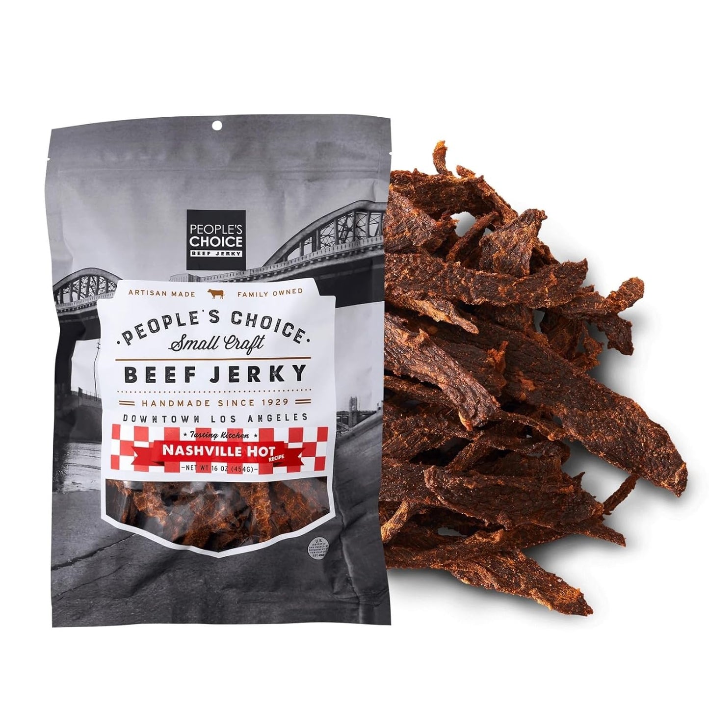 People's Choice Beef Jerky - Nashville Hot Spicy Jerky Delight