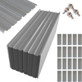 NeatiEase 20 Pcs Metal Roofing Panels 6.1 ft Corrugated Galvanized