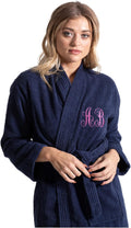 Turkuoise Soft & Absorbent Towel Robe Kimono for Women - Cozy Turkish