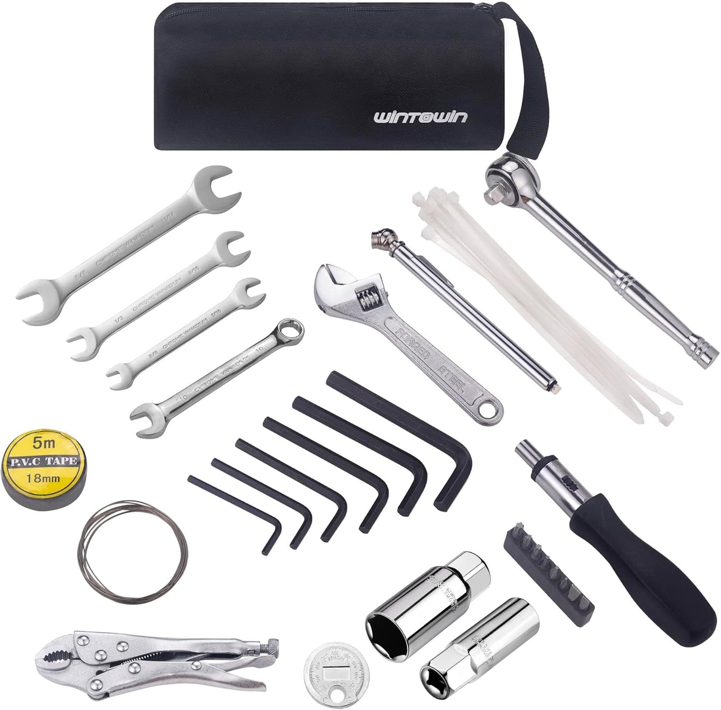 Compact Motorcycles Repair Tool Kit for Harley by WINTOWIN