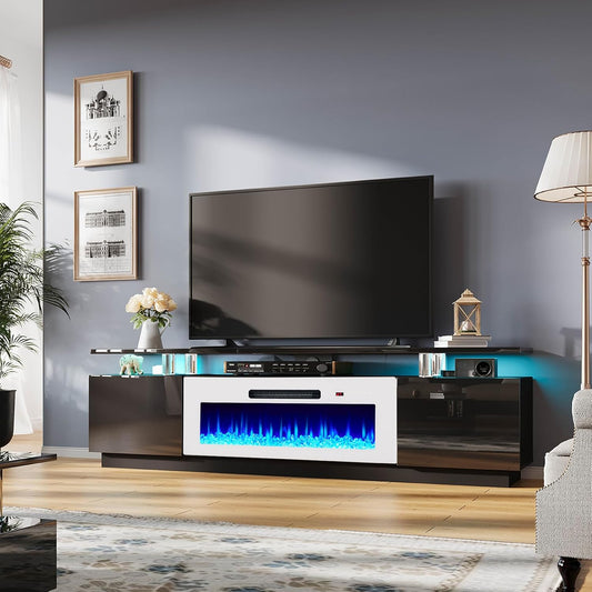 AMERLIFE Fireplace TV Stand with 40in Electric Fireplace