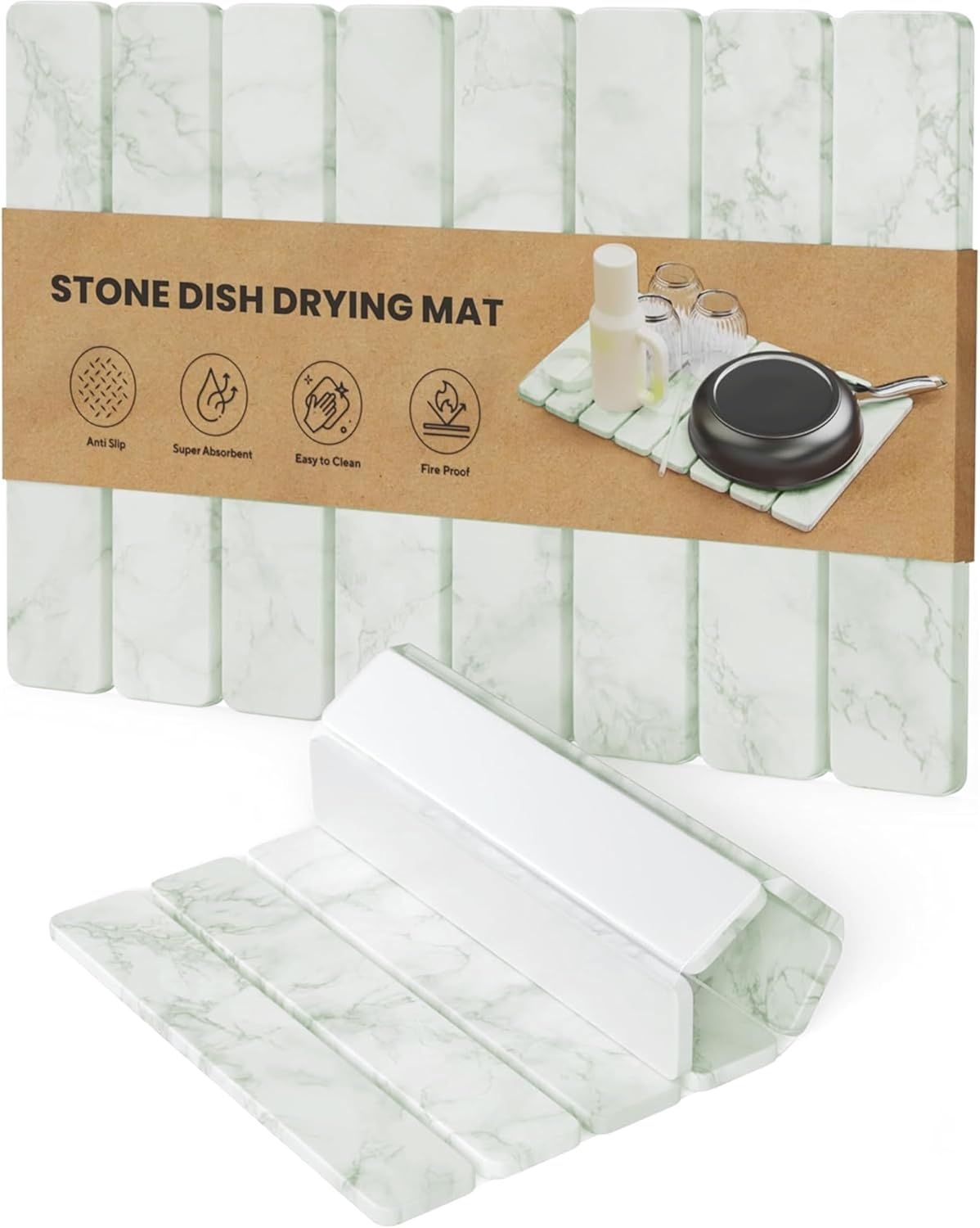 Stone Drying Mat for Kitchen Counter - Fast Absorbent Solution
