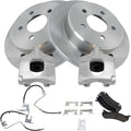 TRQ Rear Brake Pad & Rotor Kit Ceramic Compatible with 2006-2007