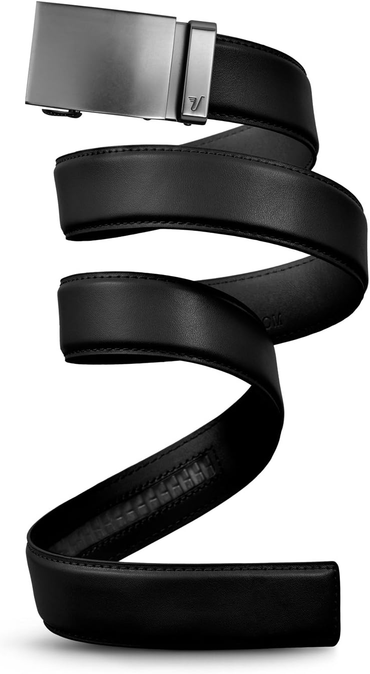 Mission Belt Men's Leather Ratchet Belt for Perfect Fit Every Time