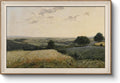 Framed Canvas Wall Art Summer Landscape - Vintage Oil Scenery