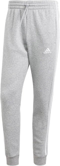 adidas Men's Essentials 3-Stripes Fleece Tapered Cuff Pants - Warm our