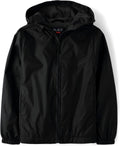 Boys Uniform Windbreaker Jacket - Lightweight Water-Resistant Jacket
