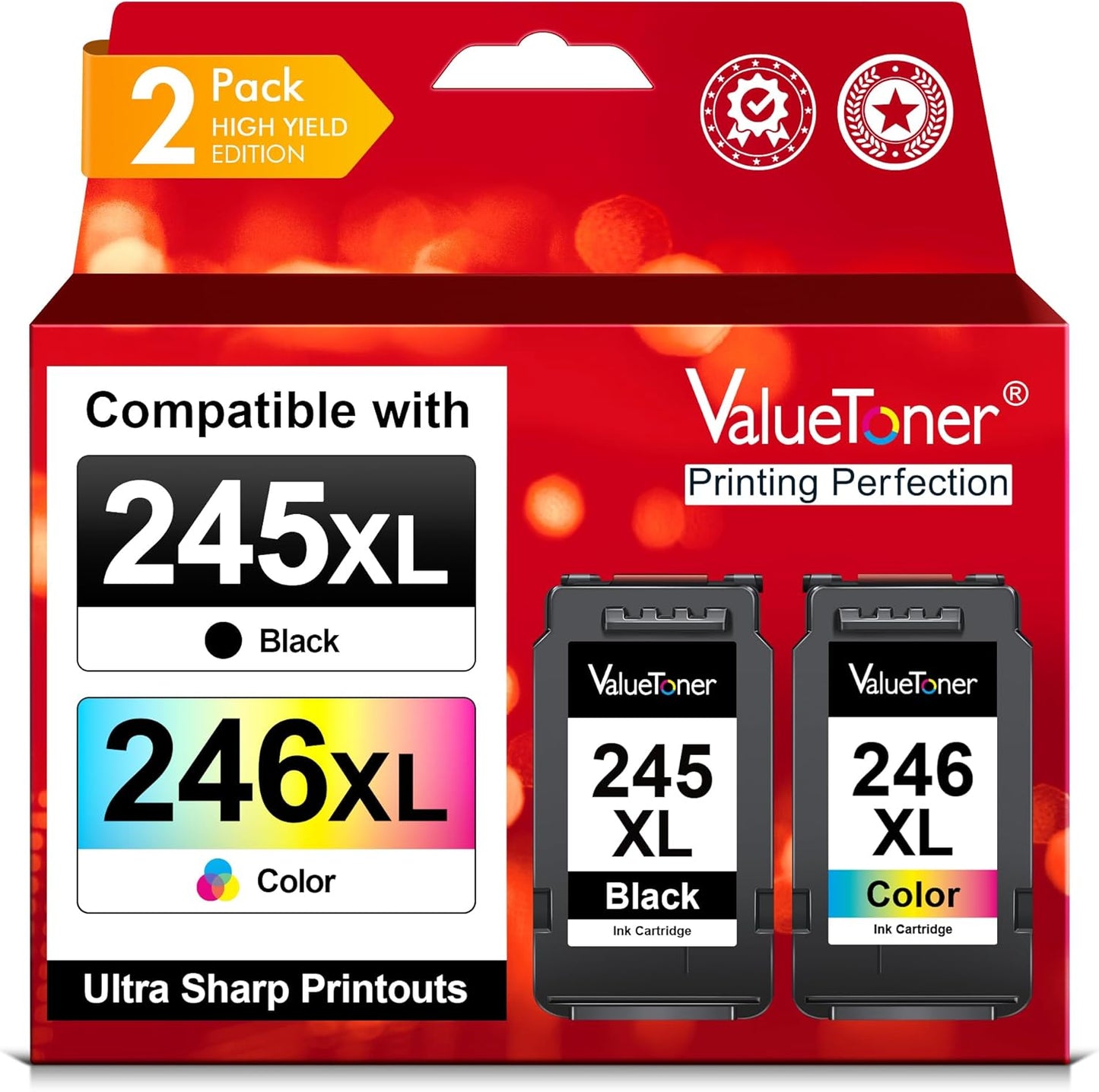 Valuetoner 245XL Ink Cartridge Replacement for Canon Printers