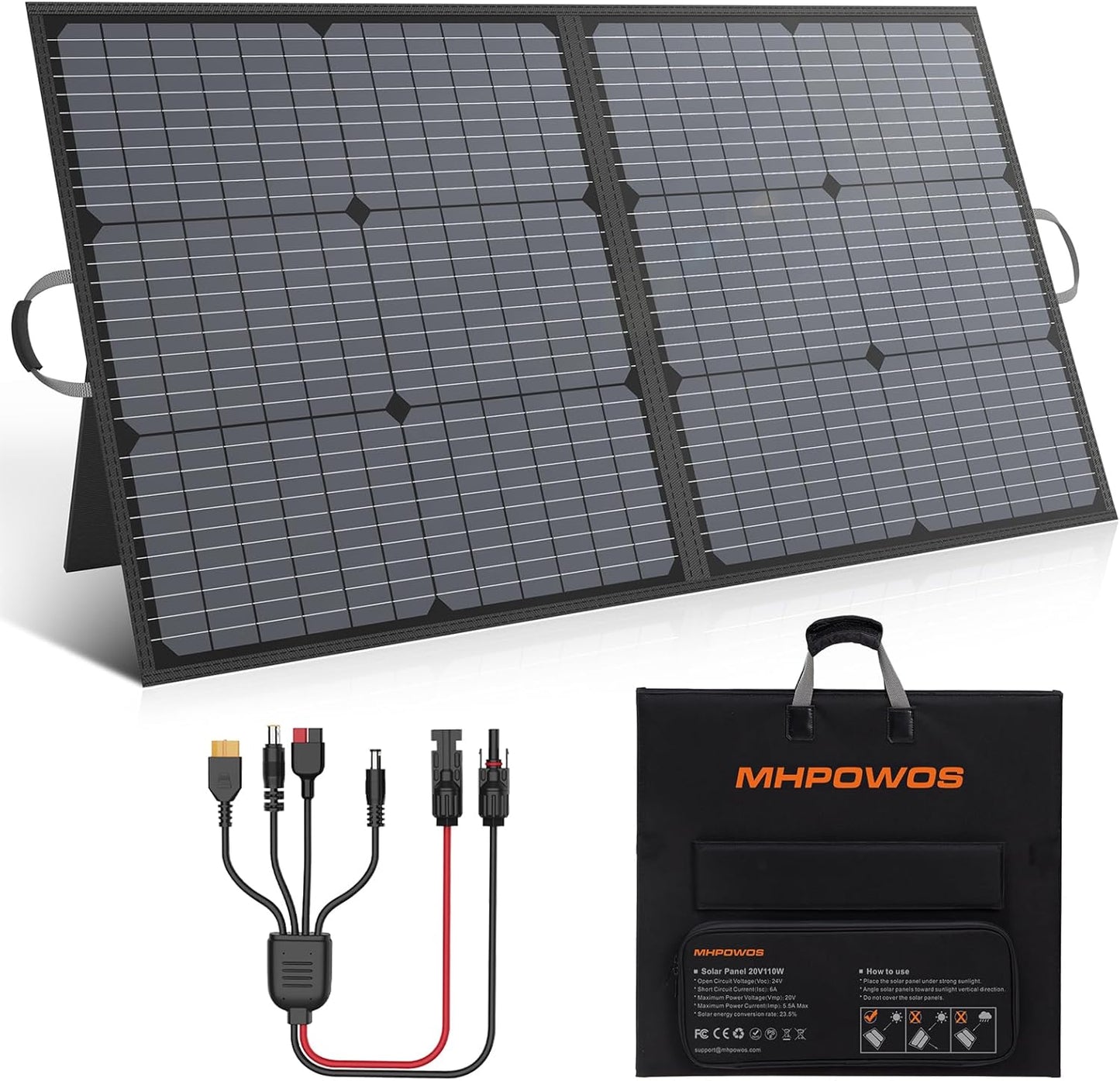 110W Foldable Solar Charger - Ultimate Outdoor Power