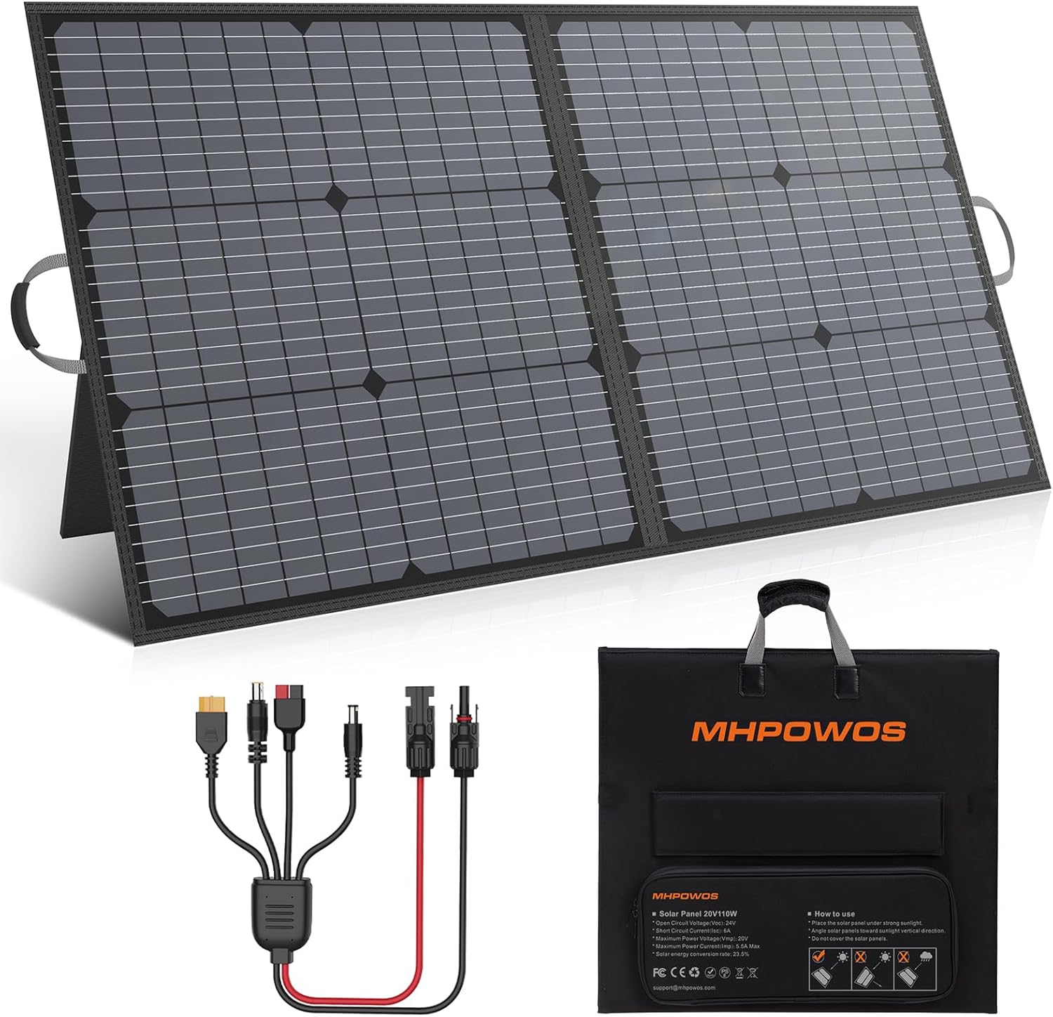 110W Foldable Solar Charger - Ultimate Outdoor Power