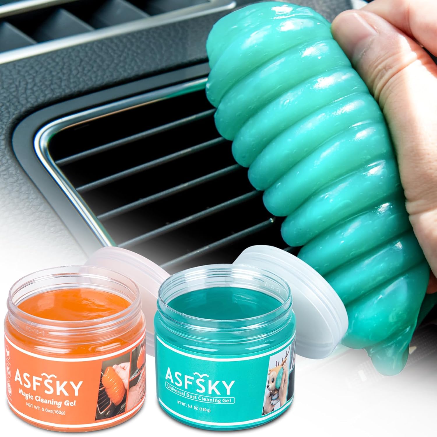 ASFSKY Car Cleaning Gel - Dust Remover & Cleaner