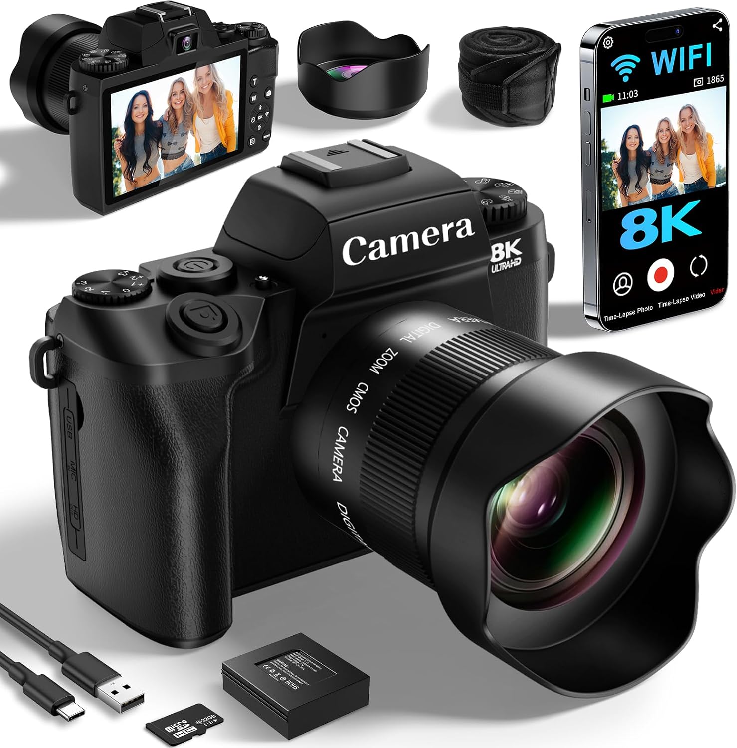 Saneen 8K Camera: Unleash Creative Power
