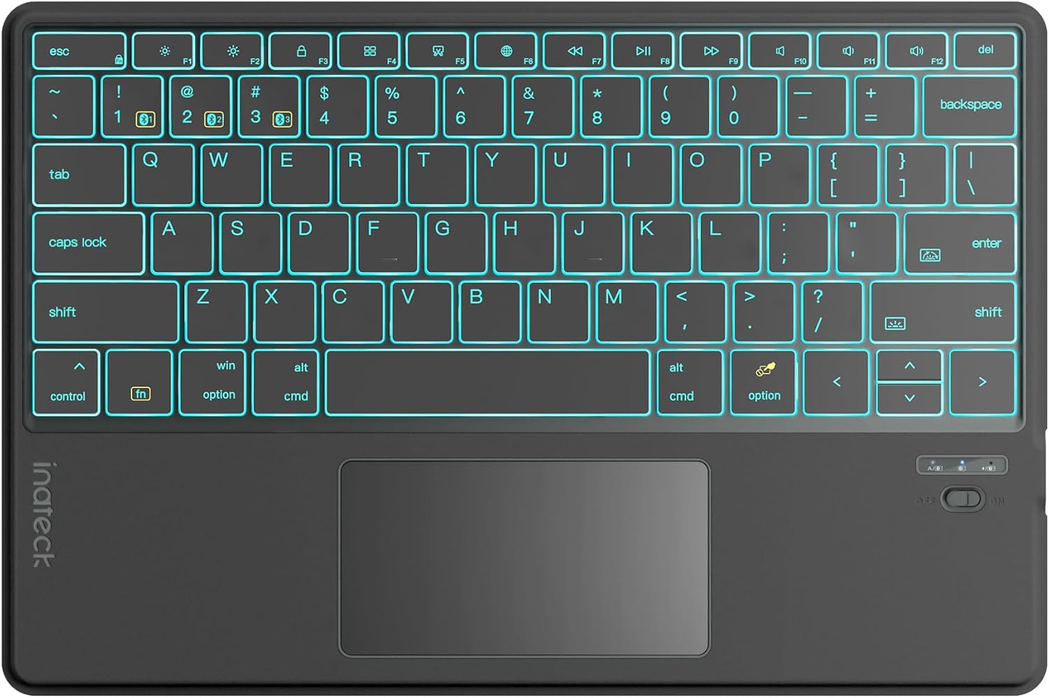 Inateck Tablet Keyboard with AI Function and 7-Color Backlight