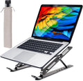 Laptop Stand for Desk - Adjustable Aluminum Foldable Riser for Laptops