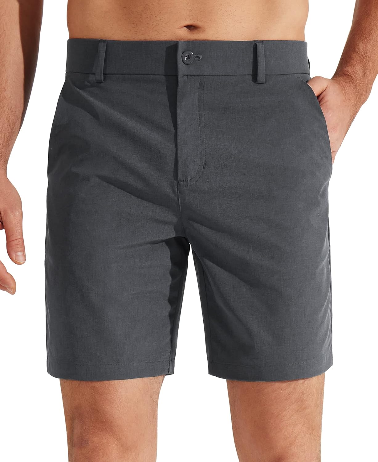 Libin Mens Golf Shorts 7in Quick Dry Lightweight Casual Wear