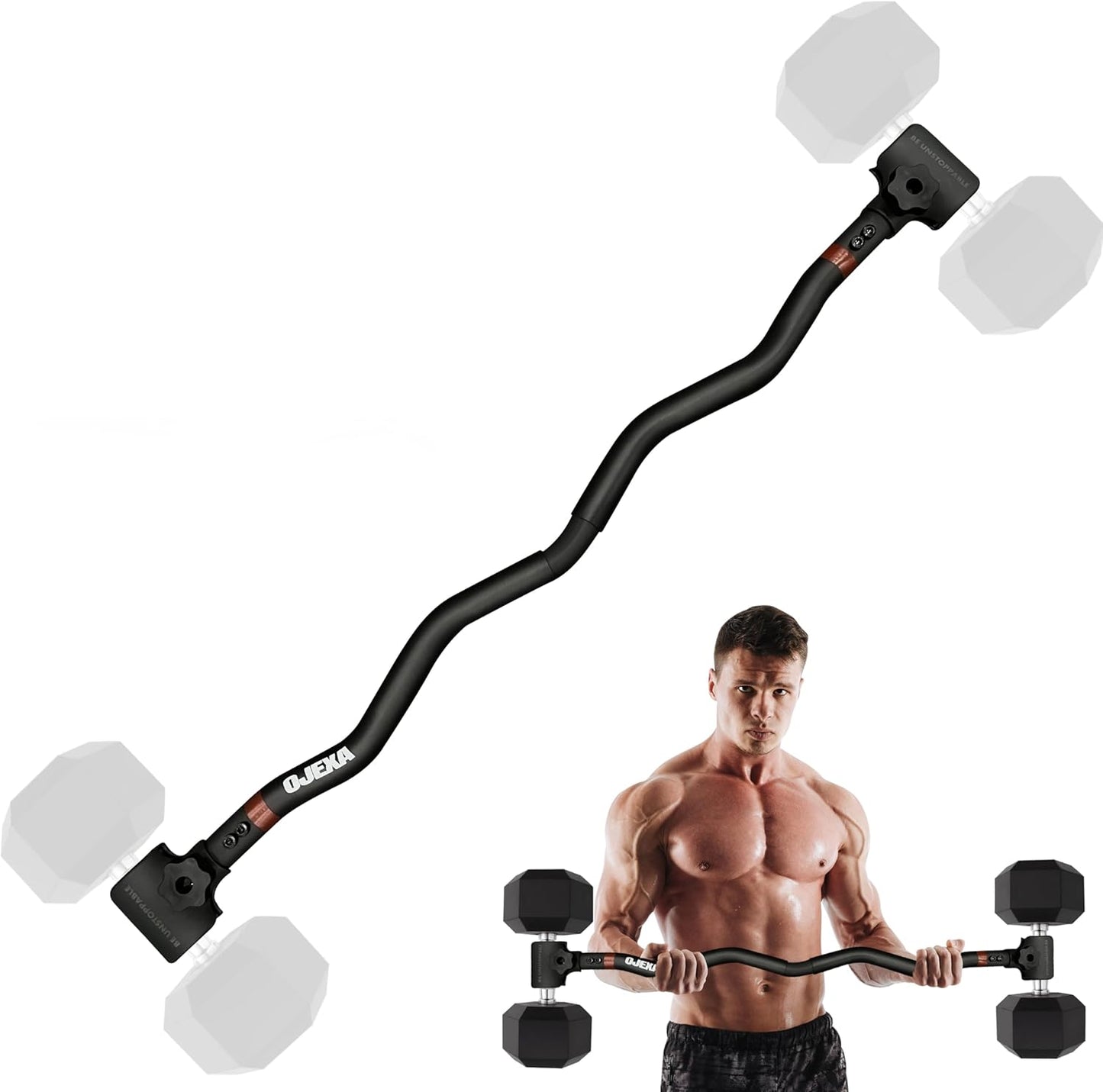 Dumbbell Converter to Barbell Set for Home Gym Workouts