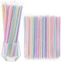 Jumbo Smoothie Straws Bulk 9.84 in Macaron Color - Wide Disposable