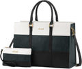 Laptop Bag for Women 15.6 in Vintage Leather Tote - Waterproof Work