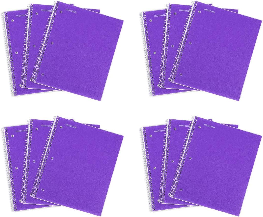 Mintra Office Durable Spiral Notebooks for School and Business