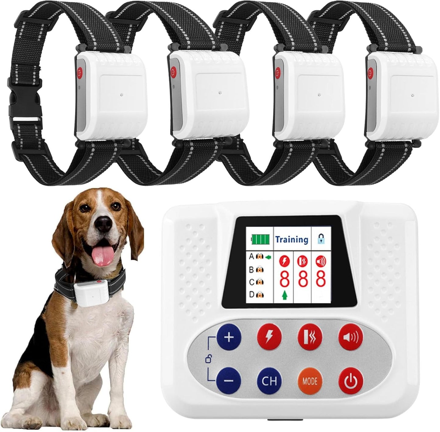Waterproof Electric Dog Fence for 4 Dogs, 856-Acre Coverage