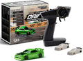 1:76 Scale Green Drift RC Car with Gyro - Mini Proportional RTR