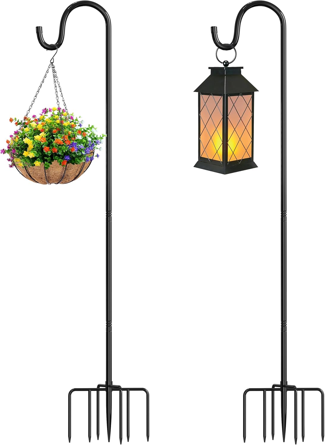 76 Adjustable Lantern & Shepherd Hook for Outdoor Decor