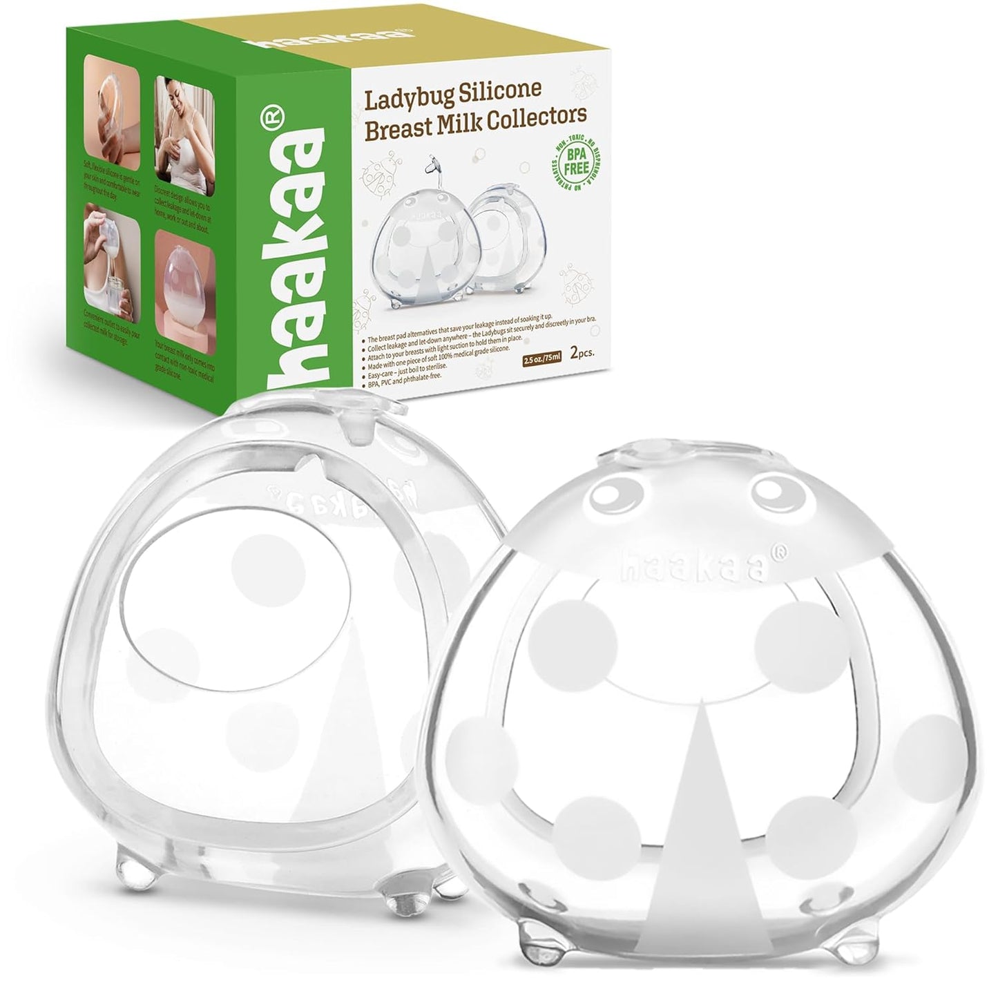 Haakaa Ladybug Breast Milk Collector - Portable Silicone Catcher