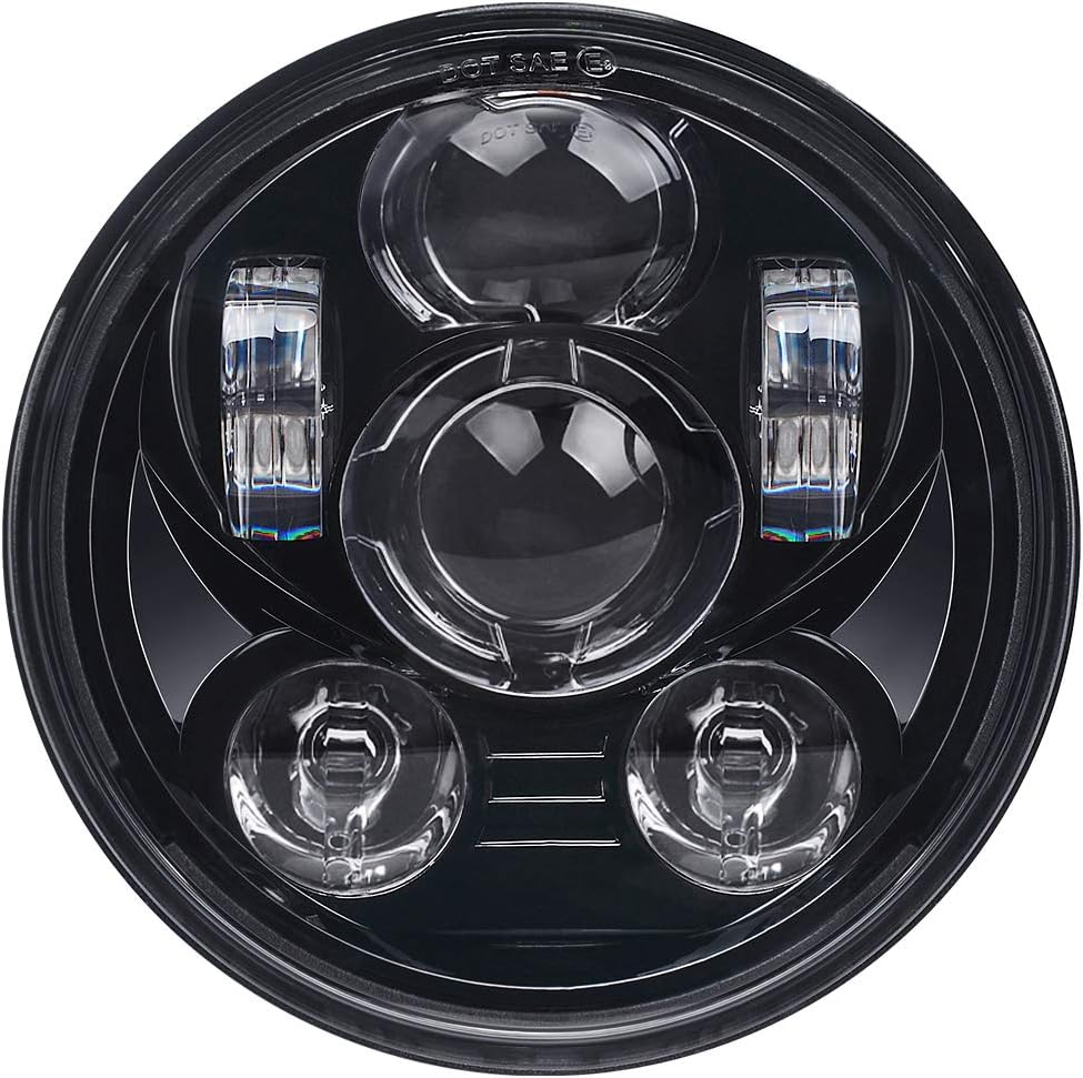 5-3/4 inch LED Motorcycle Headlight for Harley Davidson Models