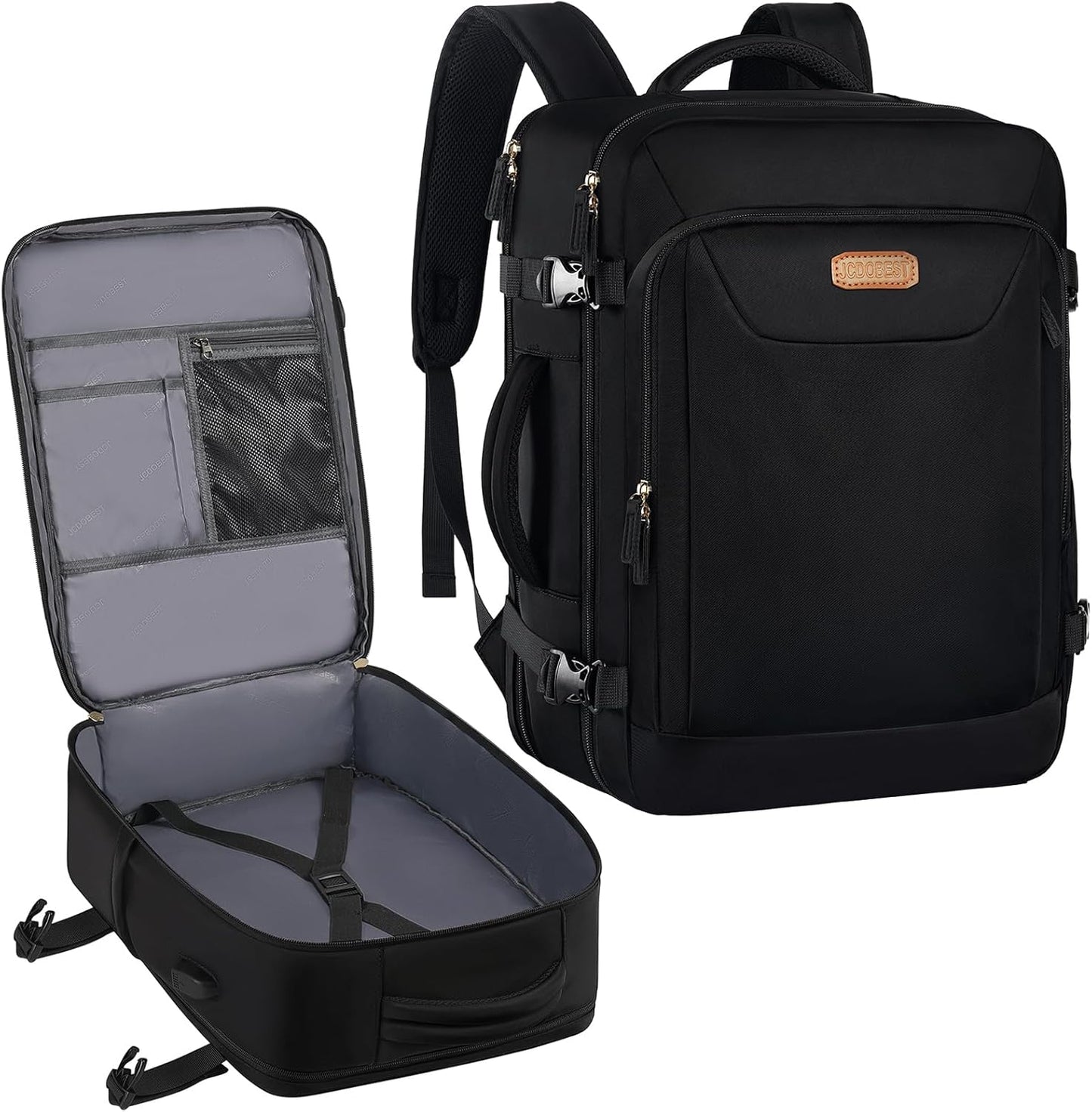 Carry on Backpack with USB Charge Port for Travel and College