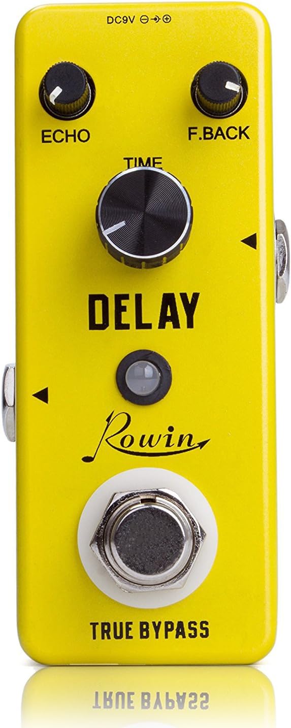 Rowin Analog Vintage Delay Guitar Effect Pedal for Musicians