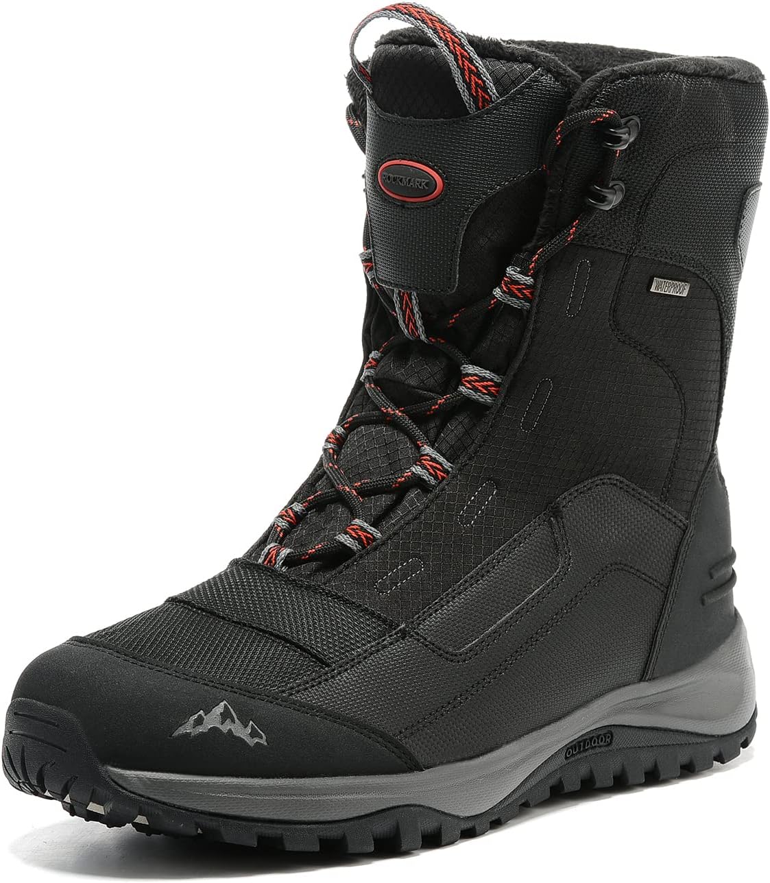 ROCKMARK Men's Winter Snow Boots: Waterproof, Warm, Durable Footwear
