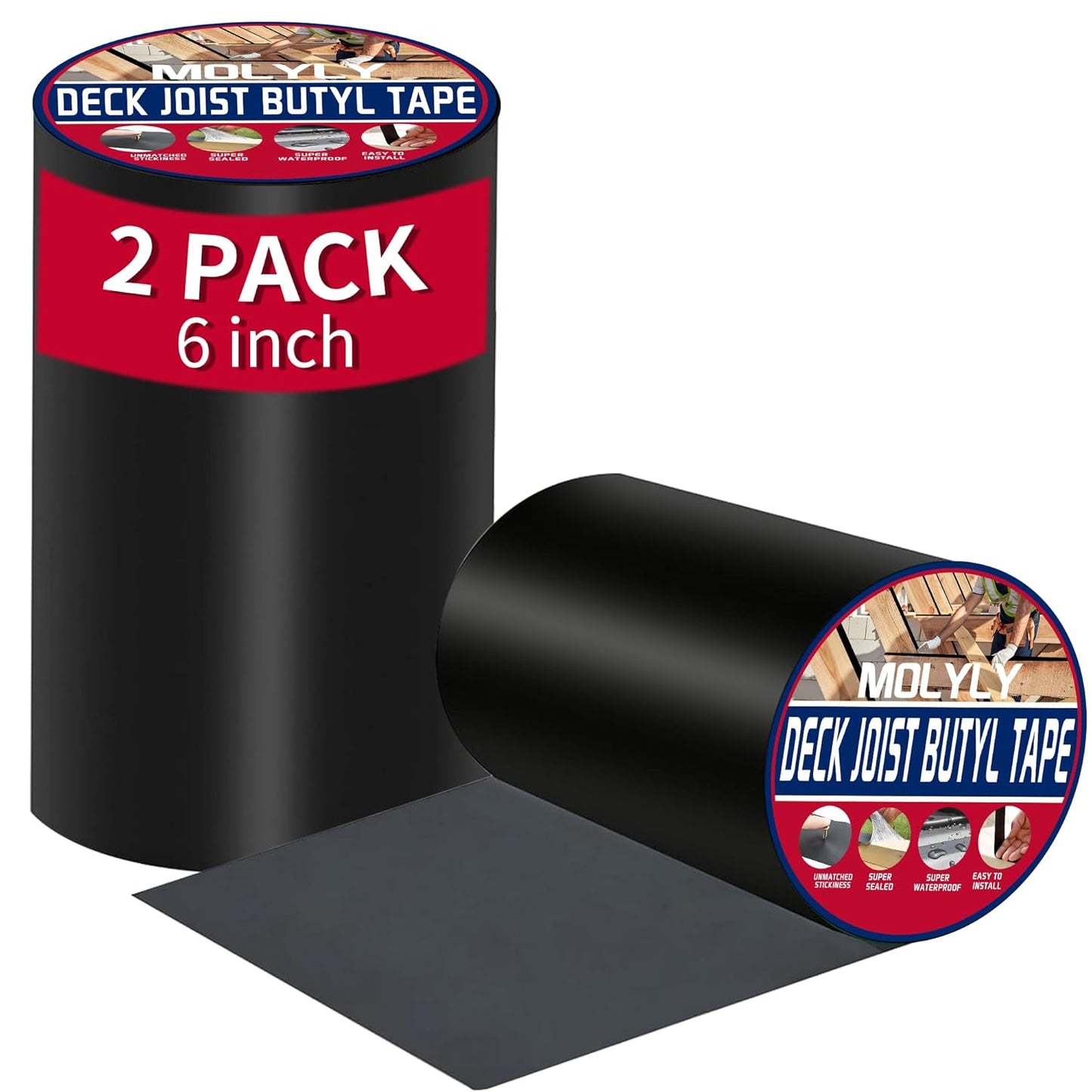 Joist Tape for Decking 6 inch - Waterproof and Weather Resistant