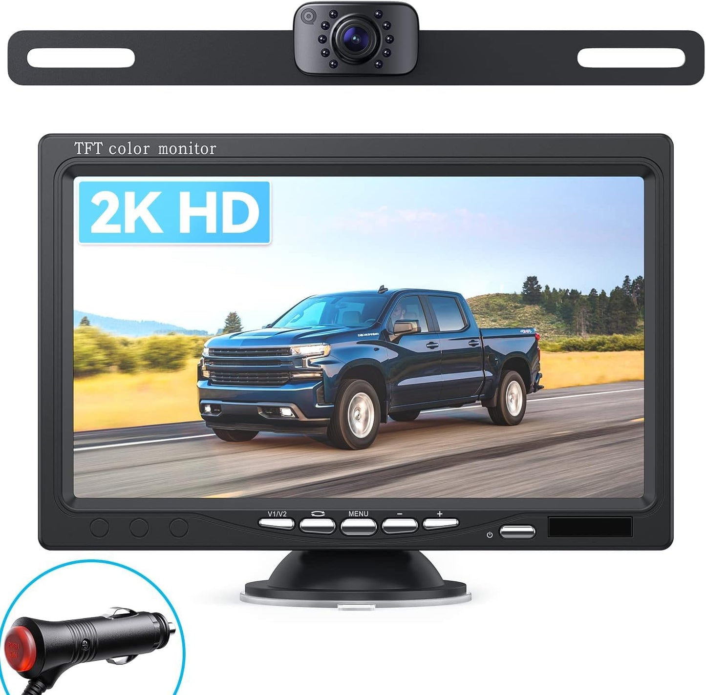 eRapta Backup Camera Kit with 7ft' HD Monitor for Trucks