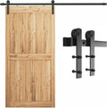 SMARTSTANDARD 7.5ft Barn Door Hardware Kit - Smooth, Heavy Duty
