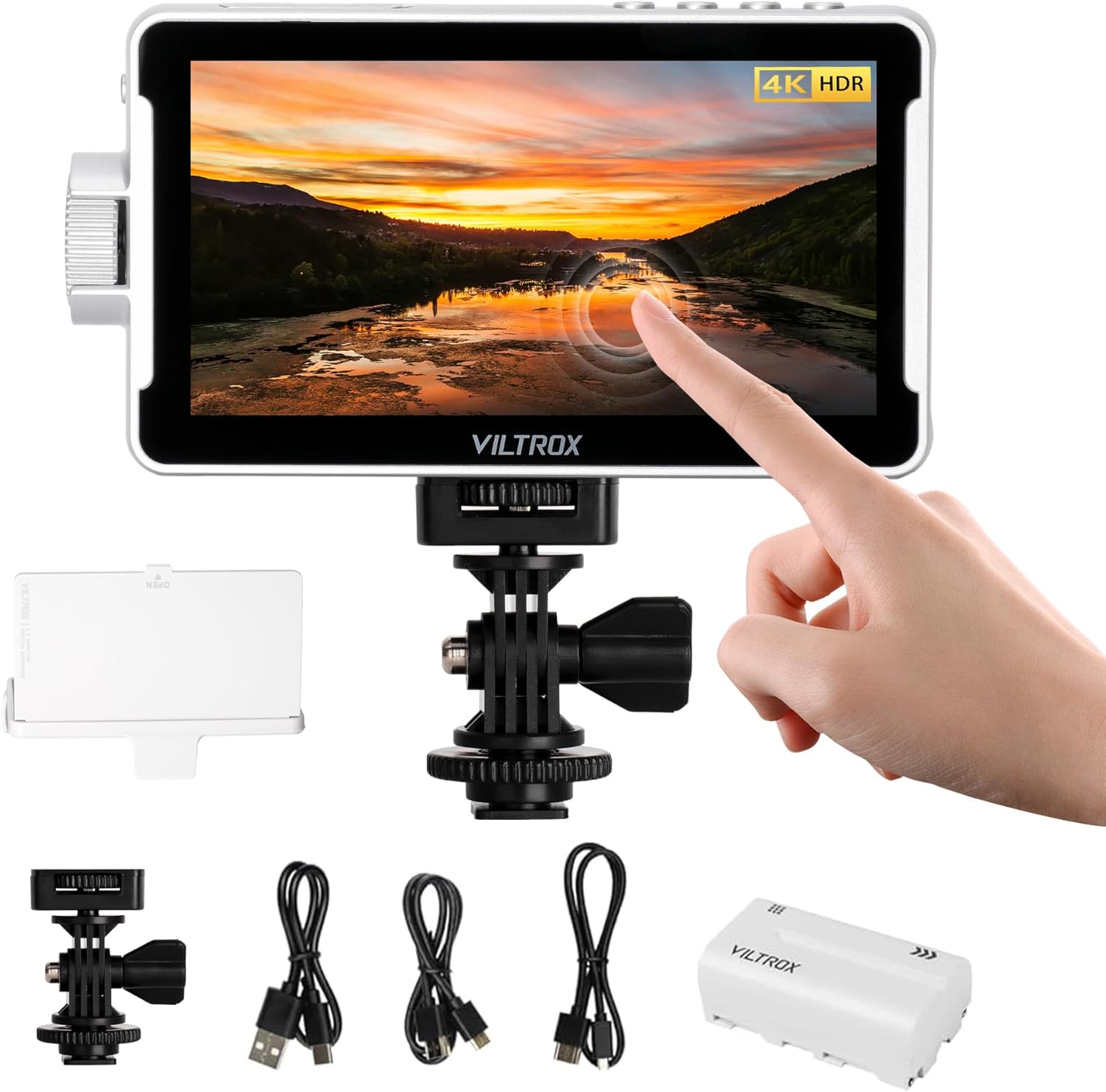VILTROX DC-V1 5.5 Inch 4K HDMI Video Monitor with Sunshade Hood