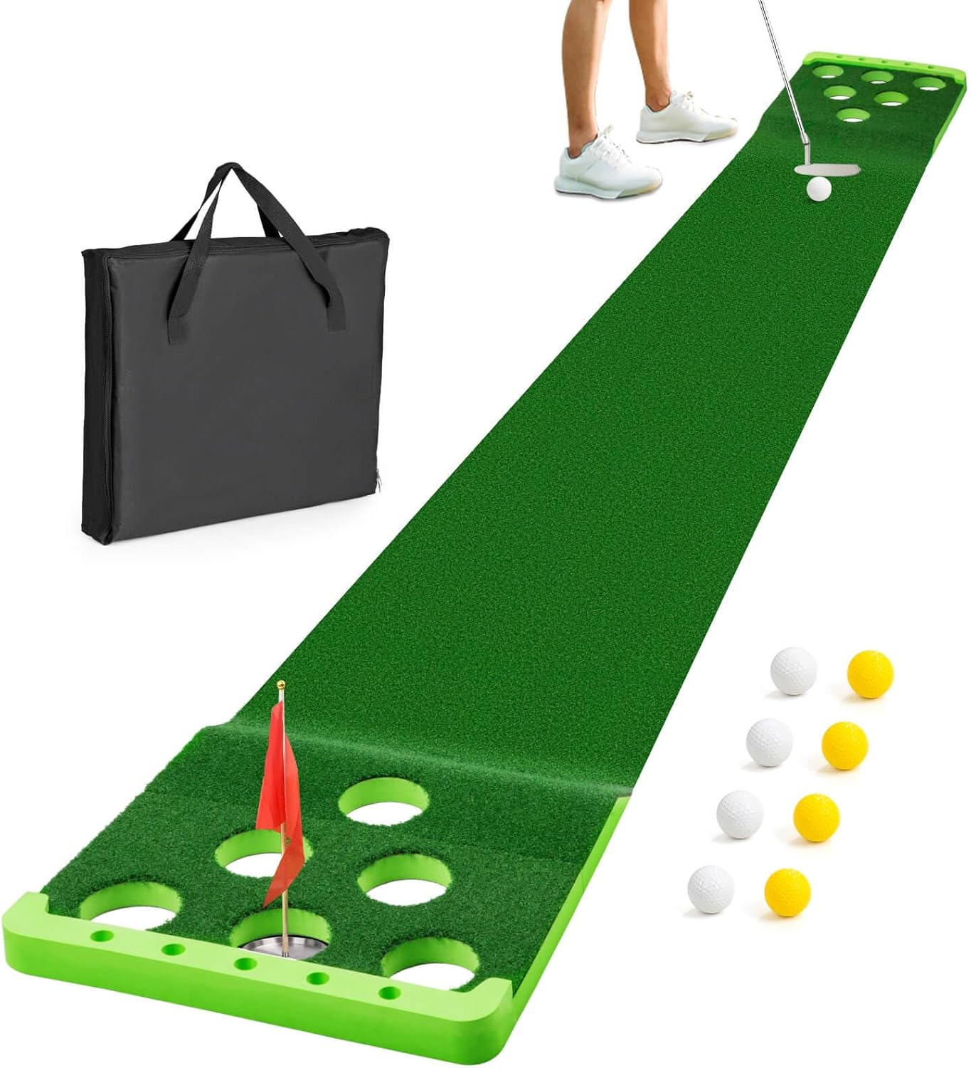 Portable Golf Pong Set for Pro Putting Practice