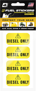 Diesel Only Stickers for Tractors and Heavy Equipment Use