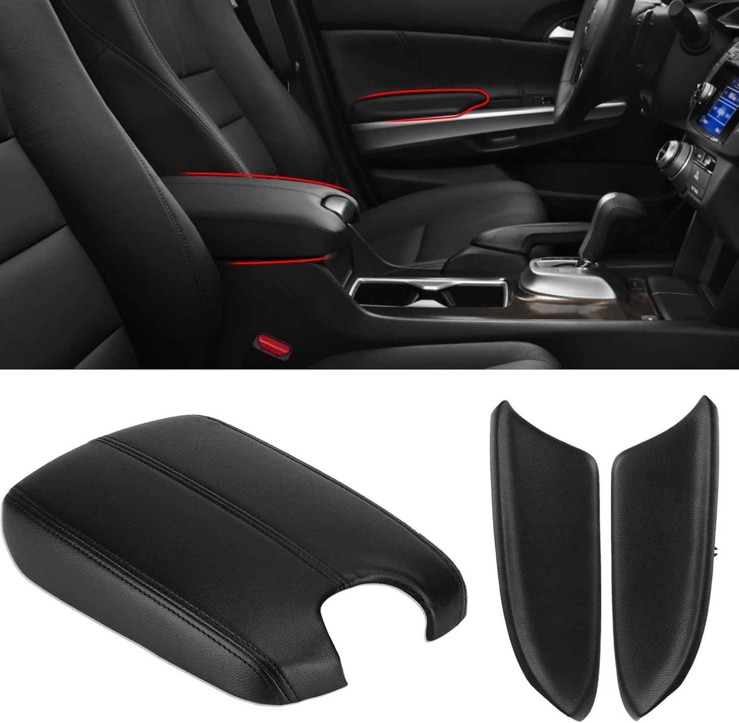 Compatible Honda Accord 2008-2012 Center Console Armrest Cover