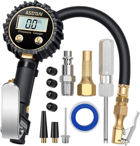 AstroAI Digital Tire Pressure Gauge with Inflator for Safety
