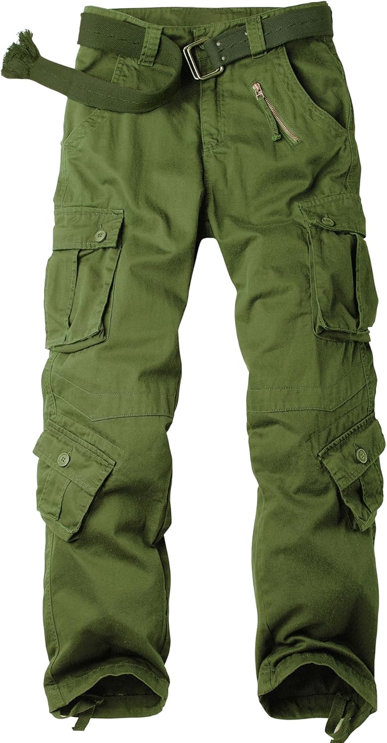 Women's Cargo Pants Work Camo Cotton Casual Combat Trousers
