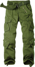 AKHlKING Women's Cargo Pants Work Camo Cotton Casual Combat Trousers