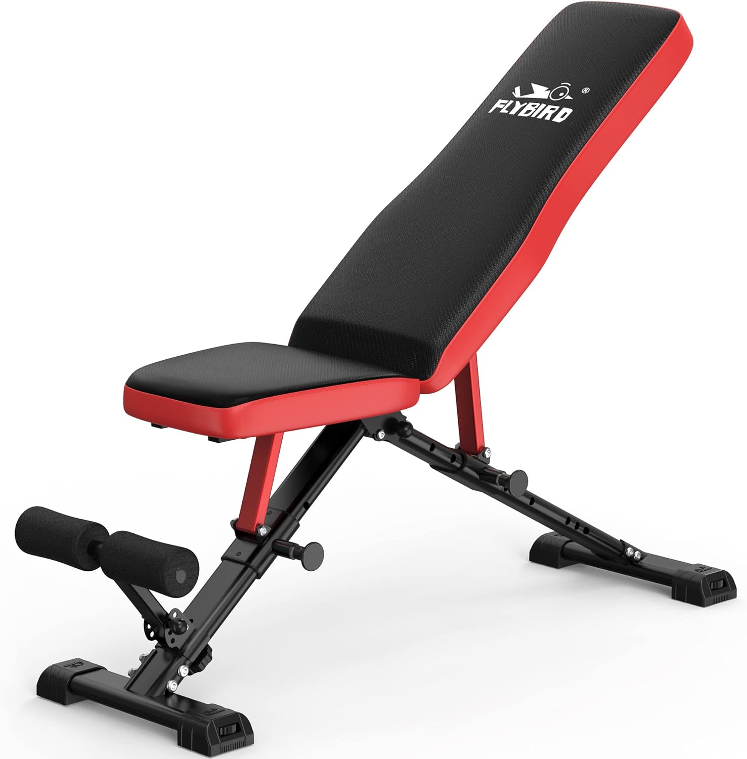 FLYBIRD Adjustable Weight Bench for Home Gym - Space-Saving Design