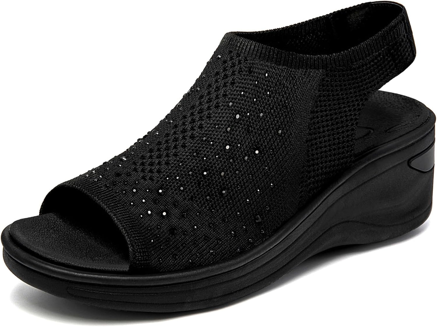 KOIMED Women's Comfortable Platform Walking Sandals for Summer
