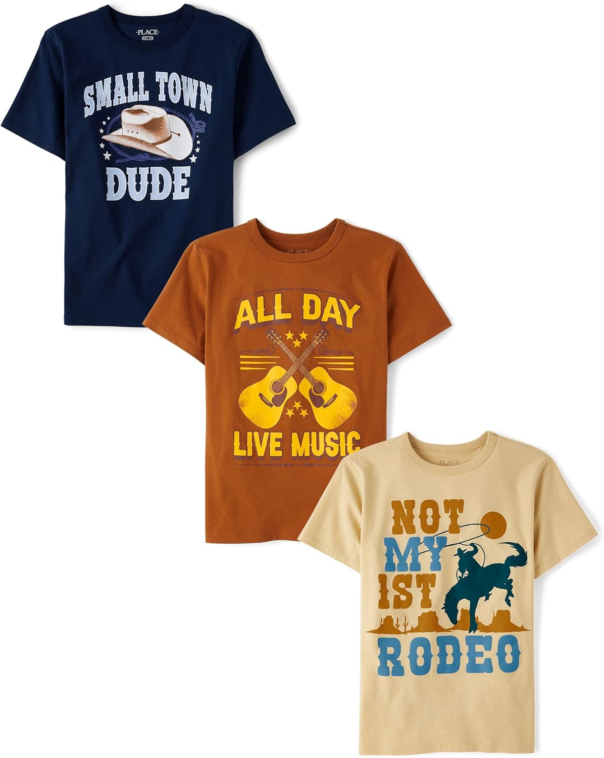 Boys Gamer Sports Short Sleeve Graphic T-Shirts 3 Pack Set