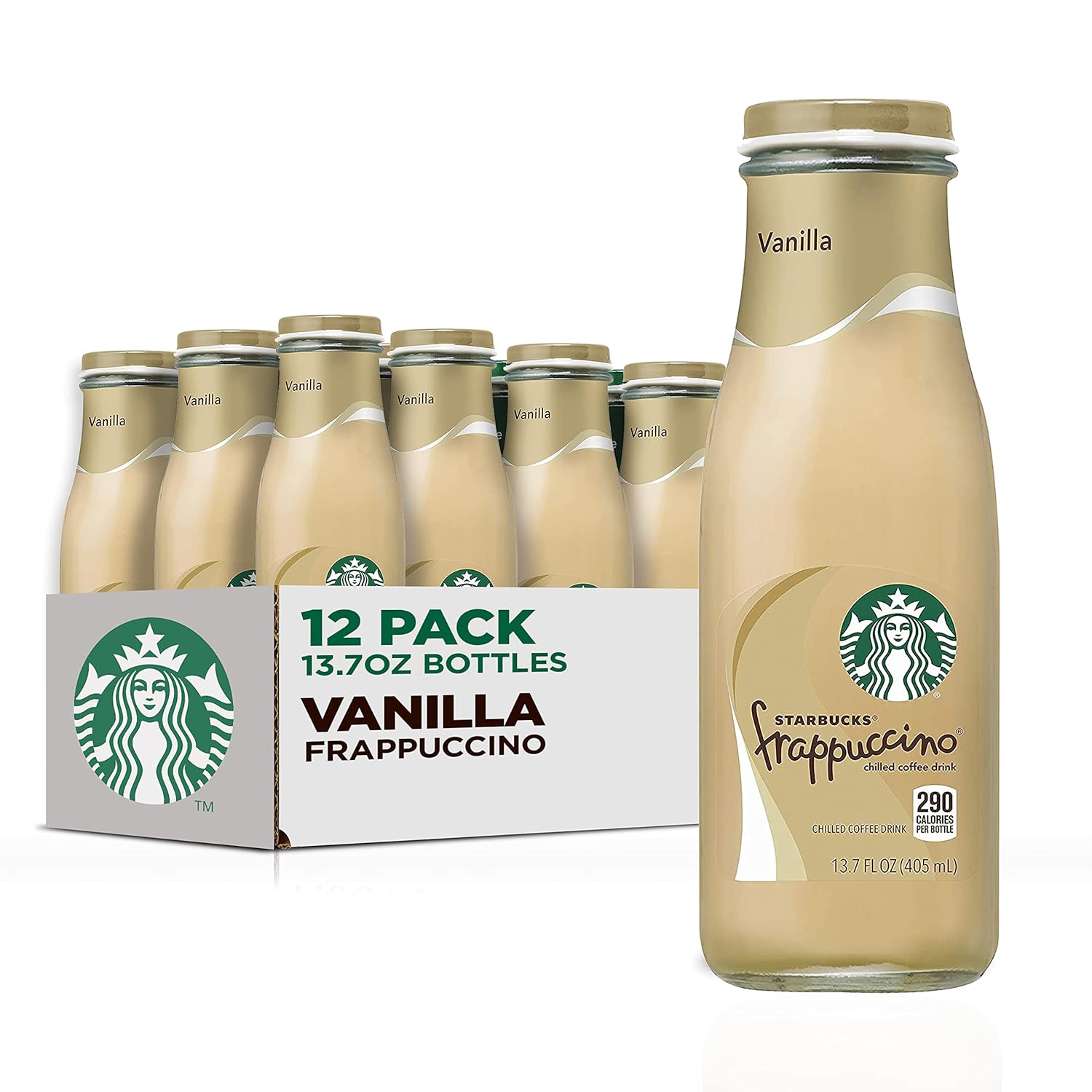 Starbucks Frappuccino Coffee Drink Vanilla Flavor Pack of 12
