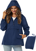 Avoogue Womens Rain Jacket with Hood - Packable Lightweight Raincoat